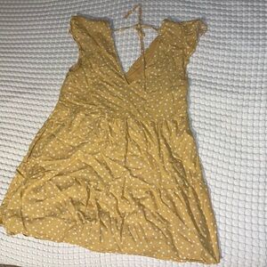 yellow pokadot dress!